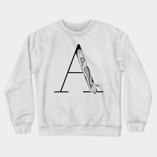 Mermaid Monogram A Crewneck Sweatshirt